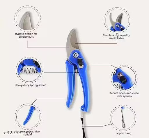 Plant Branch Scissors Flower Cutting Cutter Pruning Bypass Secateurs